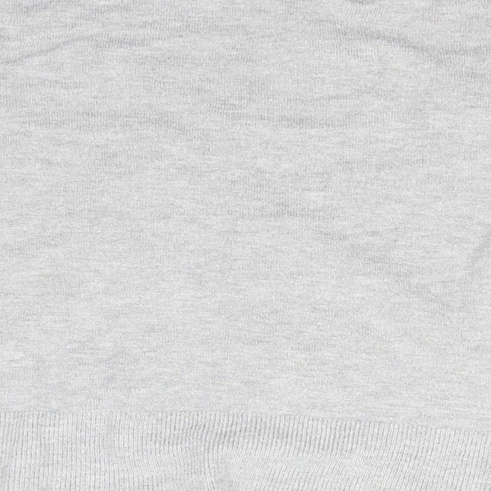 Papaya Womens Grey Round Neck  Viscose Cardigan Jumper Size 14