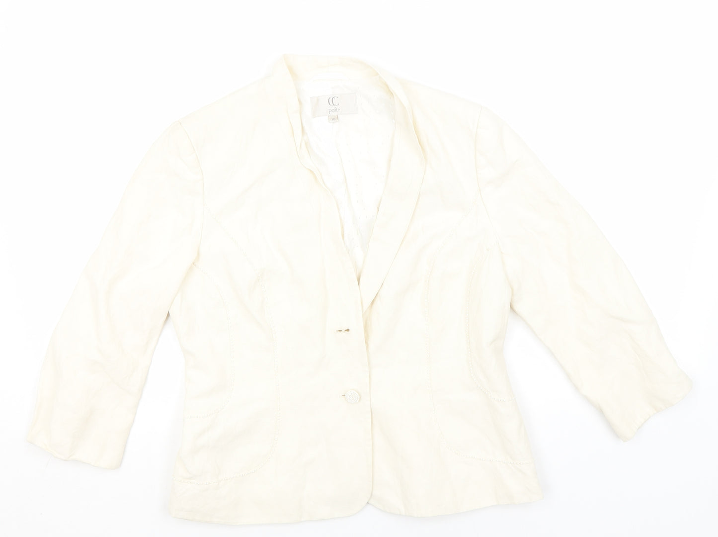 Preworn Womens Ivory   Jacket  Size 10