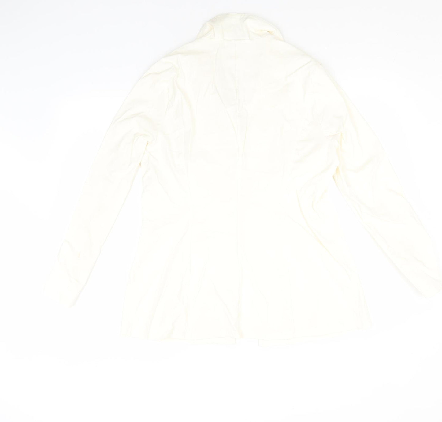 I SAW IT FIRST Womens Ivory   Overcoat Coat Size 18