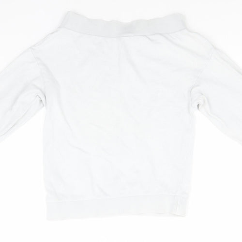 H&M Womens Green Scoop Neck  Cotton Pullover Jumper Size S