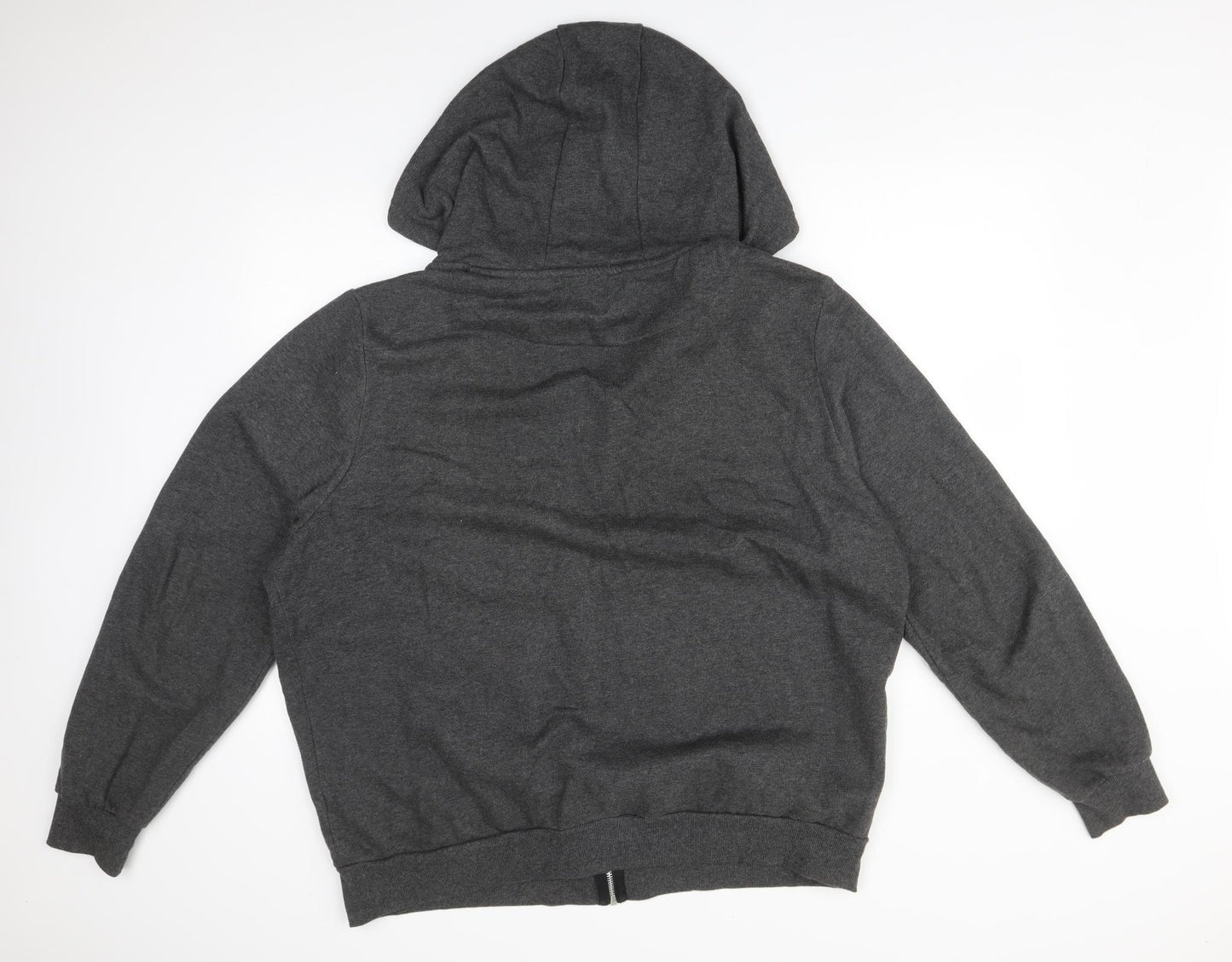Primark Mens Grey  Cotton Full Zip Hoodie Size 3XL