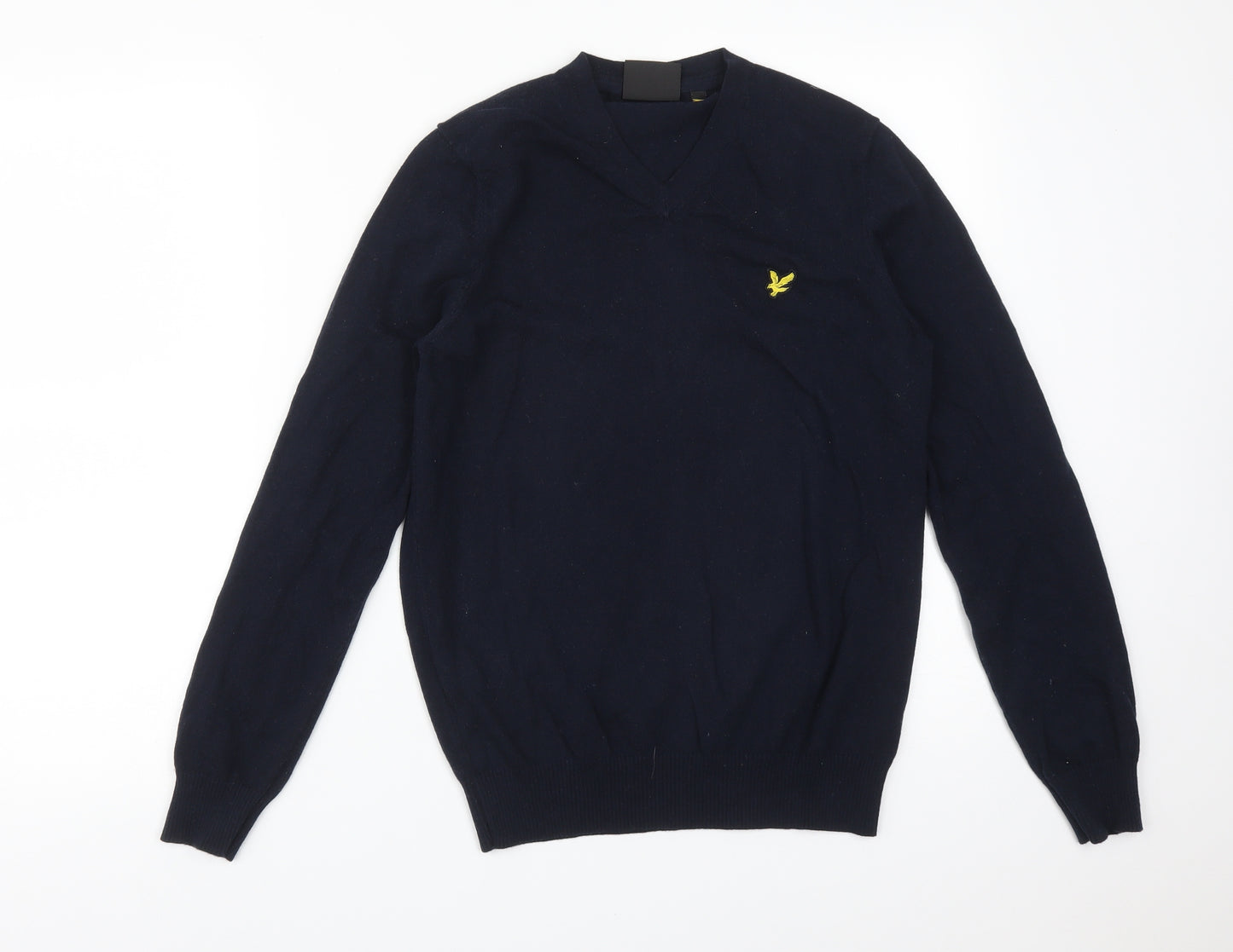 LYLE&SCOTT Mens Blue  Wool Pullover Sweatshirt Size XS