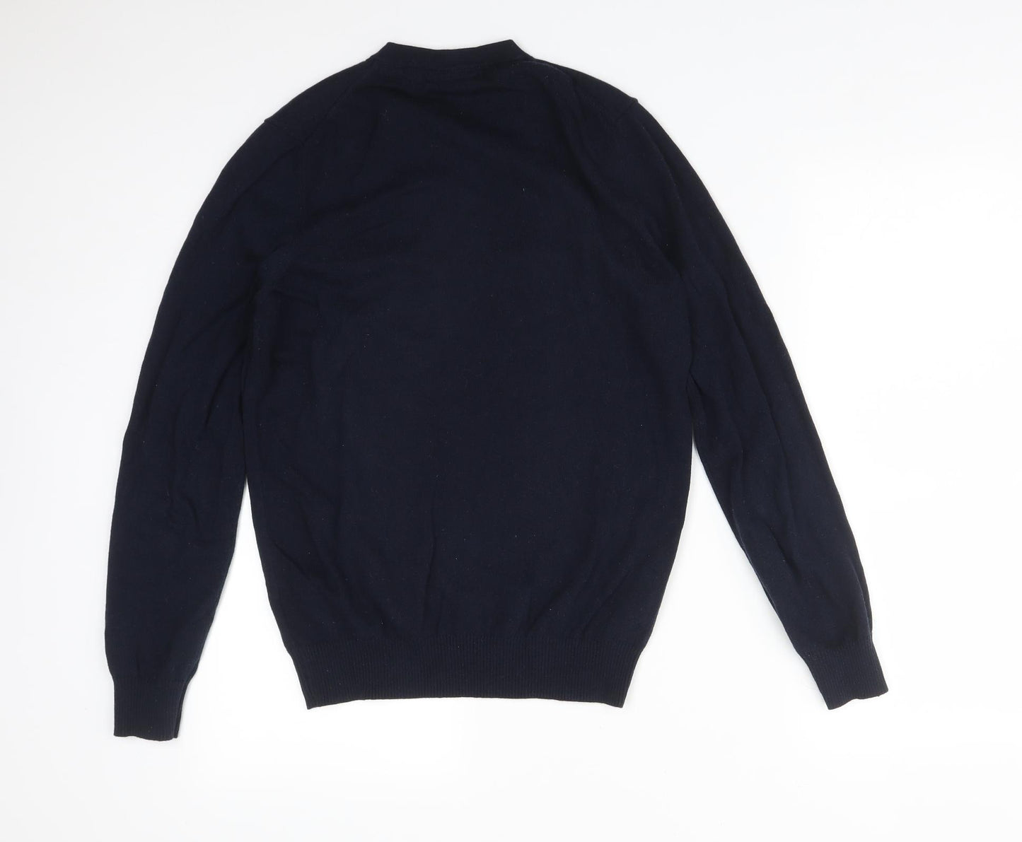 LYLE&SCOTT Mens Blue  Wool Pullover Sweatshirt Size XS