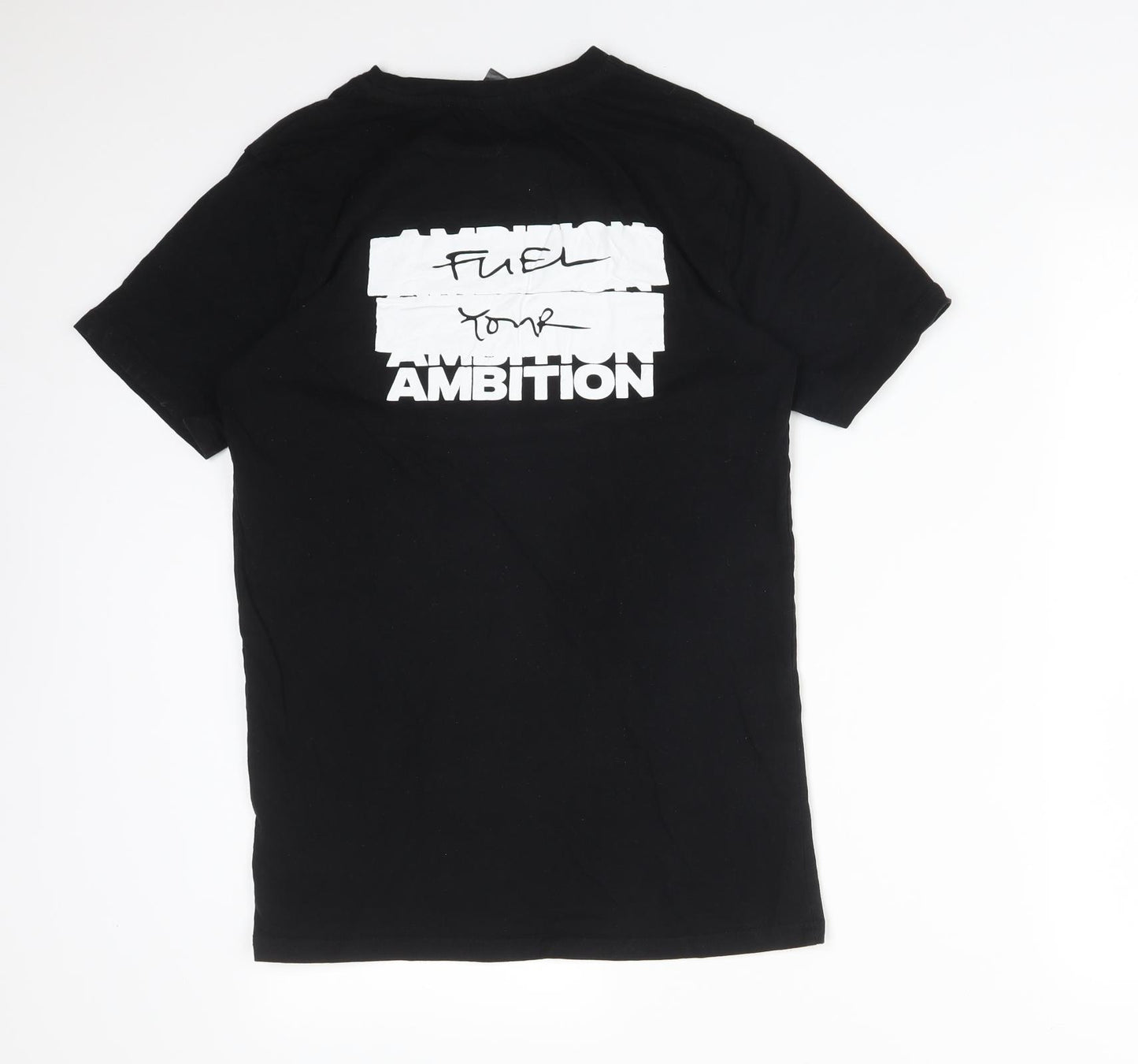 MY PROTEIN Mens Black  Cotton  T-Shirt Size XS Round Neck  - FUEL YOUR AMBITION