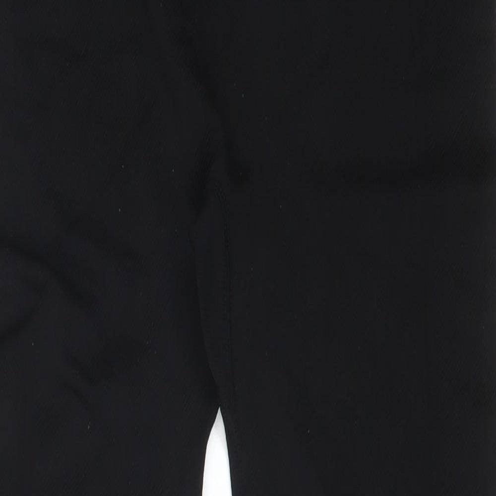 WORK OUT Womens Black  Polyester  Leggings Size 14 L25 in