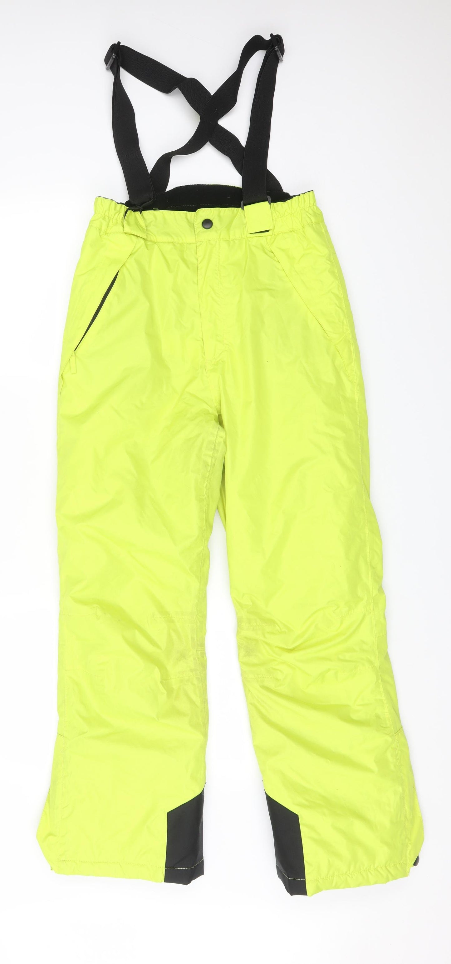 Crane Boys Yellow  Polyester  Trousers Size 11-12 Years  Regular