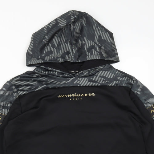 Avant Garde Boys Multicoloured Camouflage Polyester Pullover Hoodie Size 15-16 Years