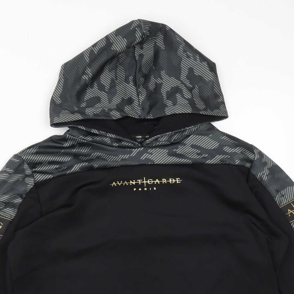 Avant Garde Boys Multicoloured Camouflage Polyester Pullover Hoodie Size 15-16 Years