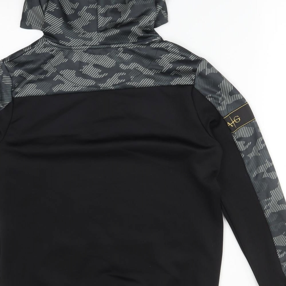 Avant Garde Boys Multicoloured Camouflage Polyester Pullover Hoodie Size 15-16 Years