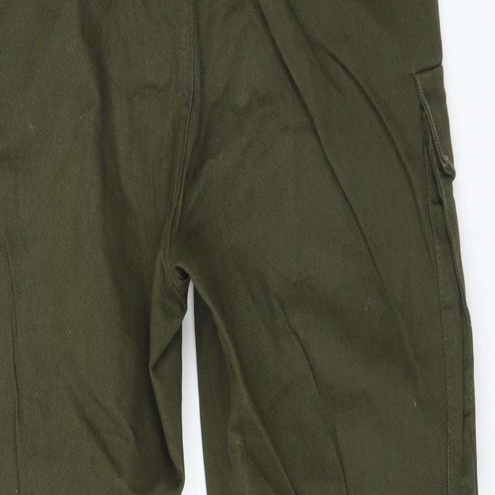 Bershka Womens Green   Cargo Trousers Size 8 L26 in Regular