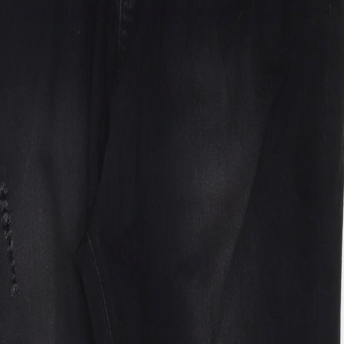 JEANS Womens Black  Cotton Skinny Jeans Size XL L29 in Regular