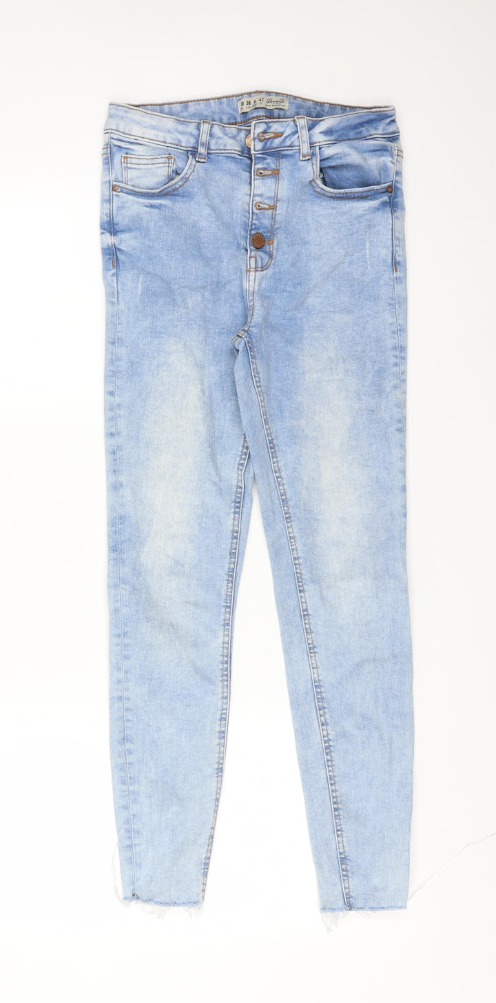DENIM CO Womens Blue Cotton Skinny Jeans Size 10 L26 in Regular