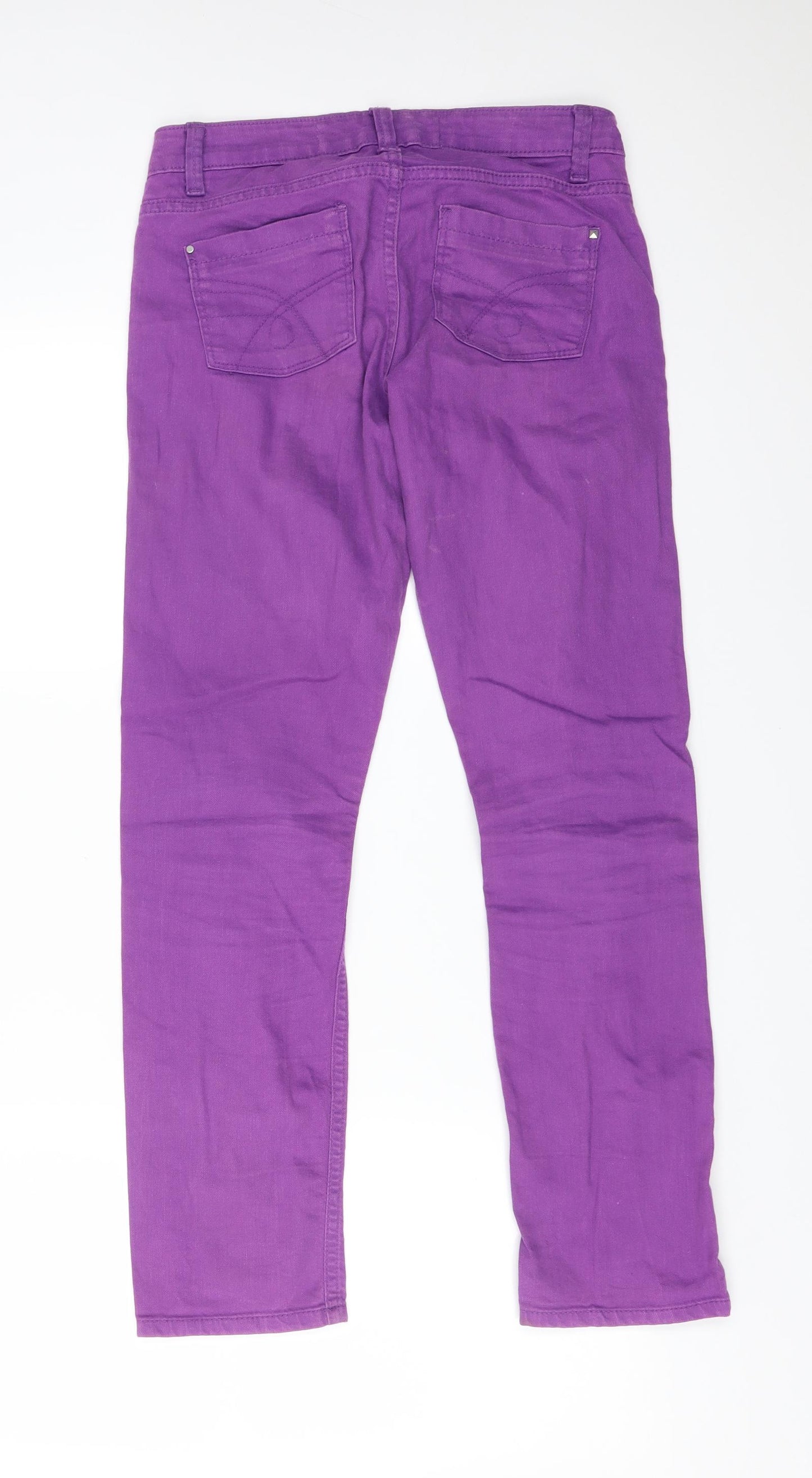 Attitude Girls Purple  Cotton Straight Jeans Size 12 Years  Regular
