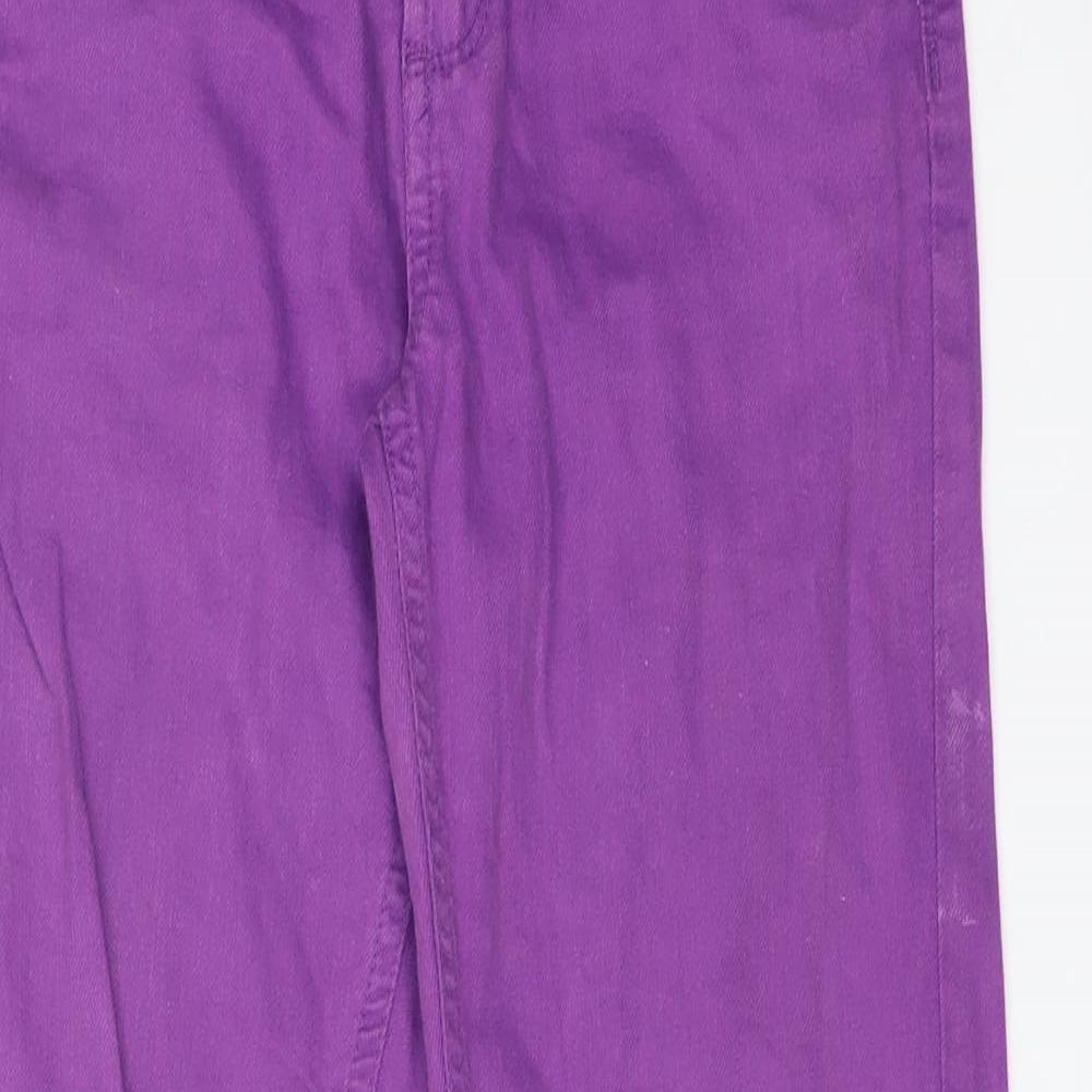 Attitude Girls Purple  Cotton Straight Jeans Size 12 Years  Regular