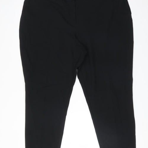 BHS Womens Black  Polyester Dress Pants Trousers Size 20 L28 in Regular