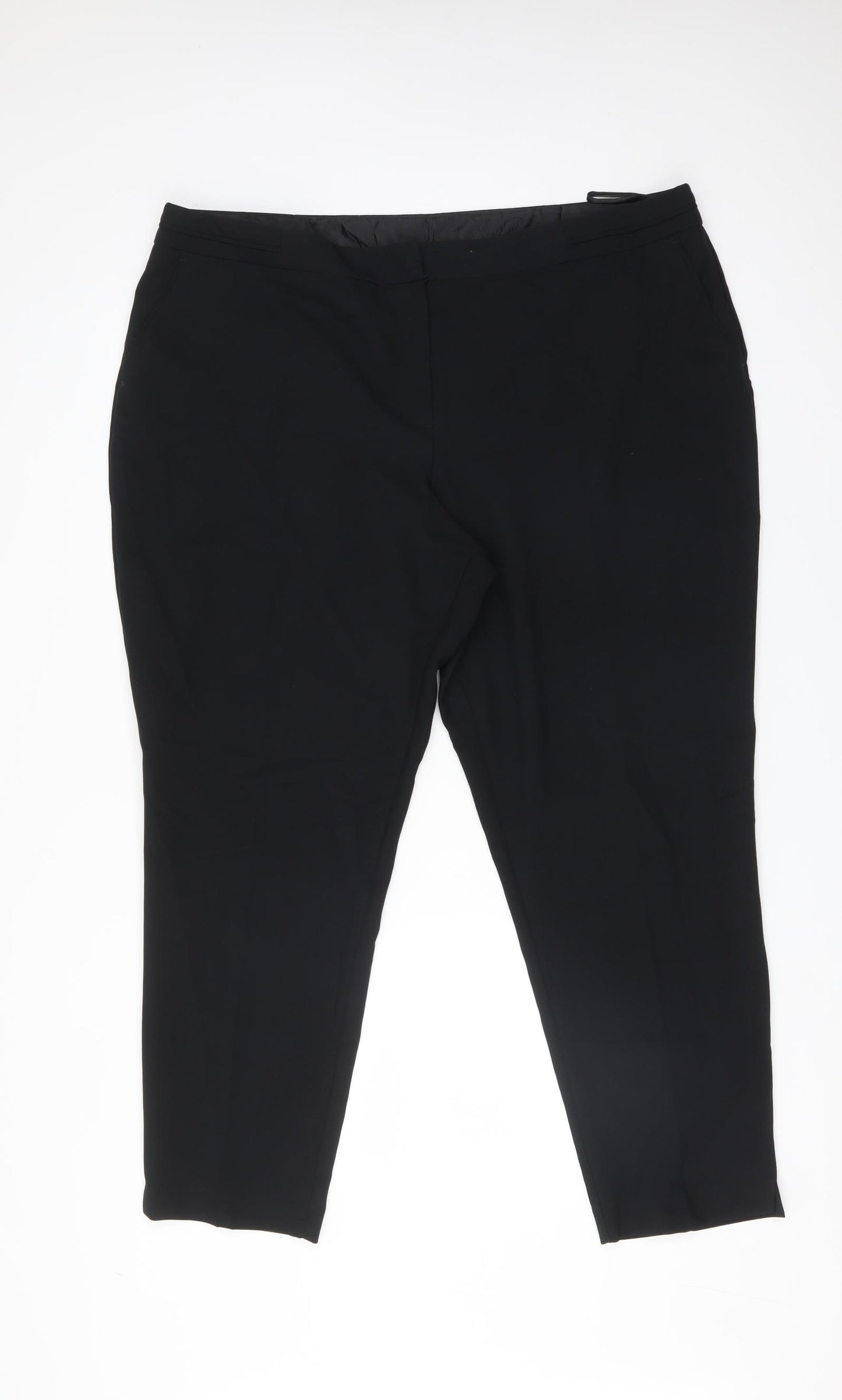 BHS Womens Black  Polyester Dress Pants Trousers Size 20 L28 in Regular