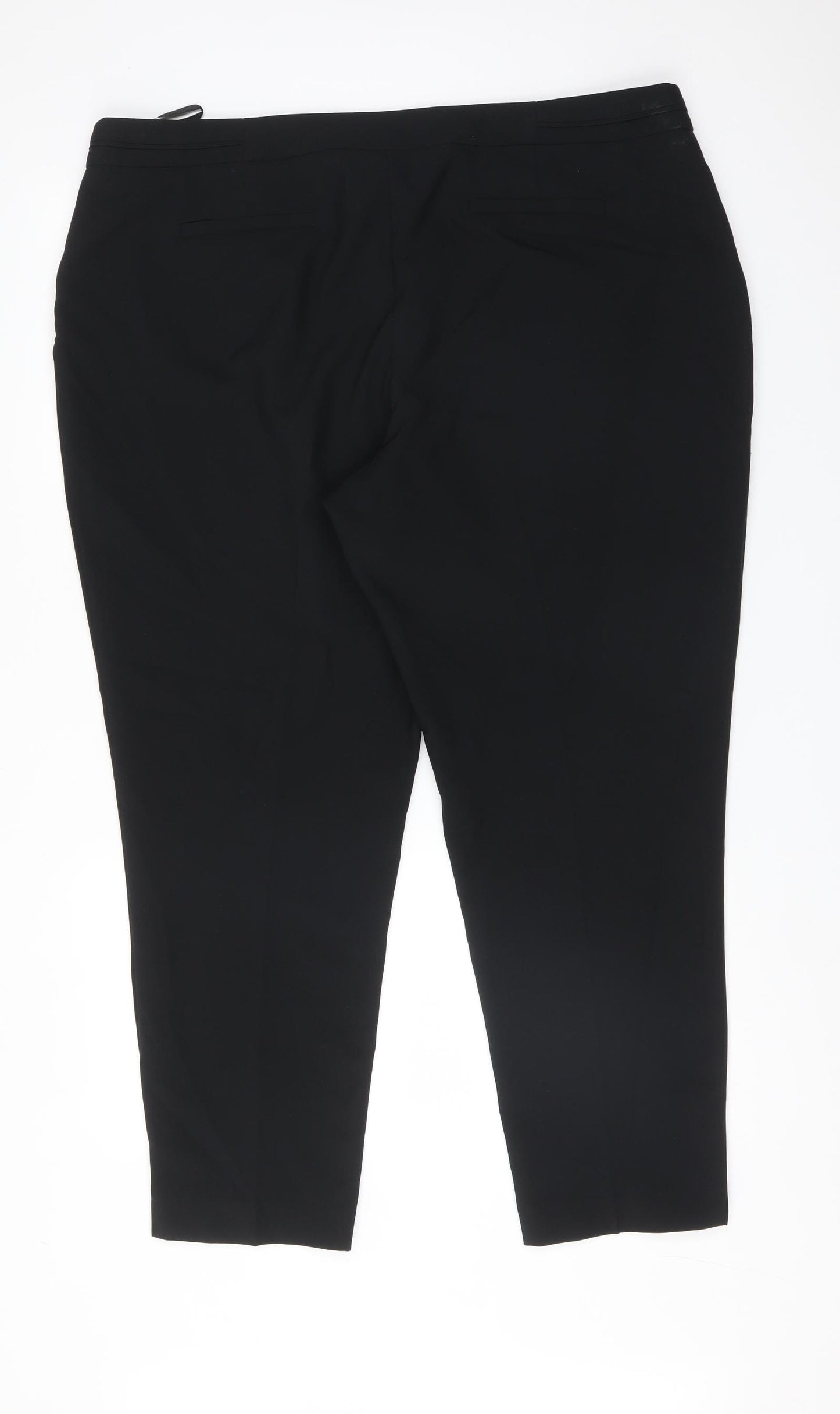 BHS Womens Black  Polyester Dress Pants Trousers Size 20 L28 in Regular