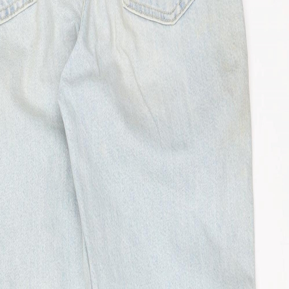 River Island Womens Blue  Cotton Mom Jeans Size 8 L28 in Regular