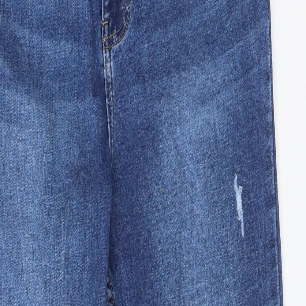DENIM CO Womens Blue  Cotton Skinny Jeans Size 14 L27 in Regular