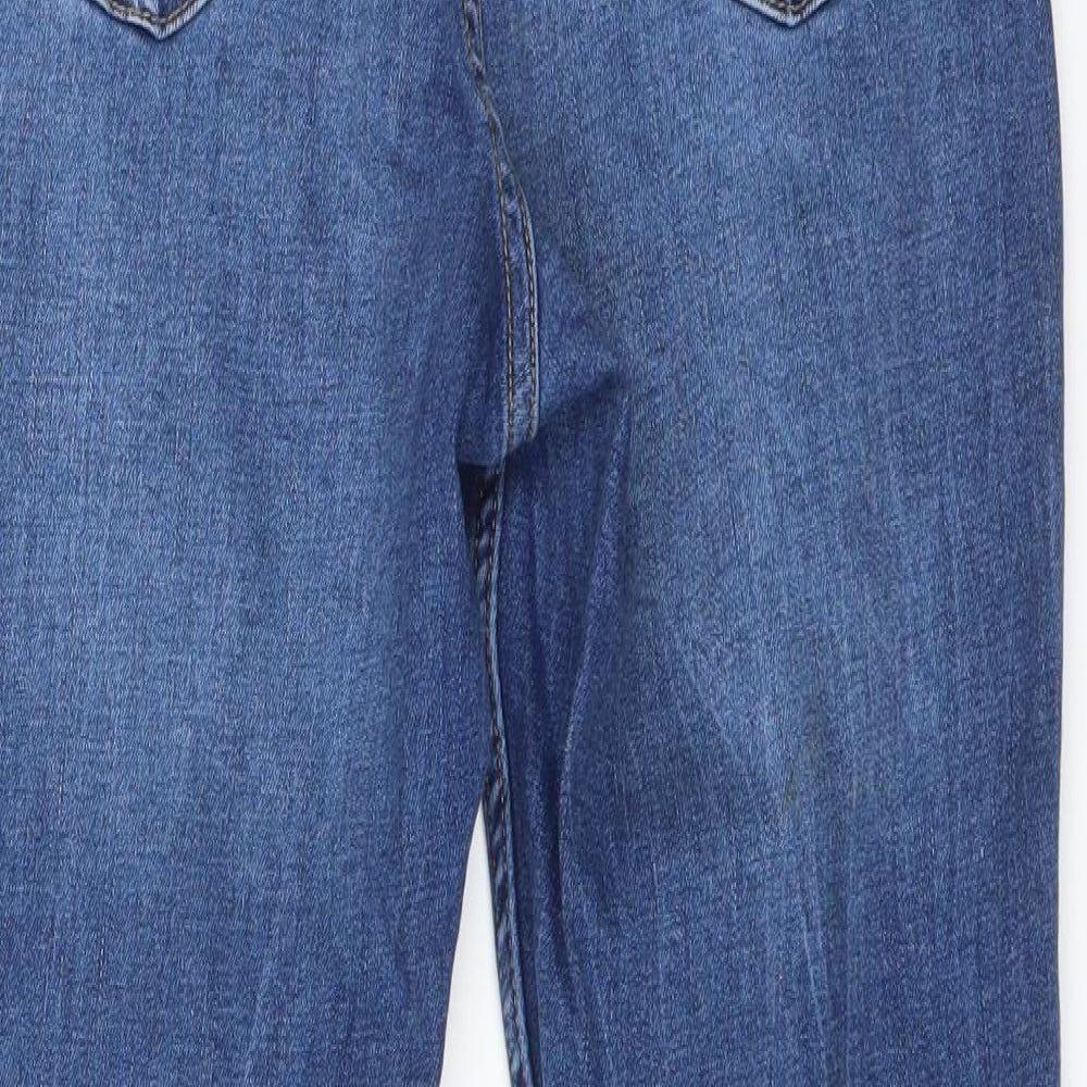 DENIM CO Womens Blue  Cotton Skinny Jeans Size 14 L27 in Regular