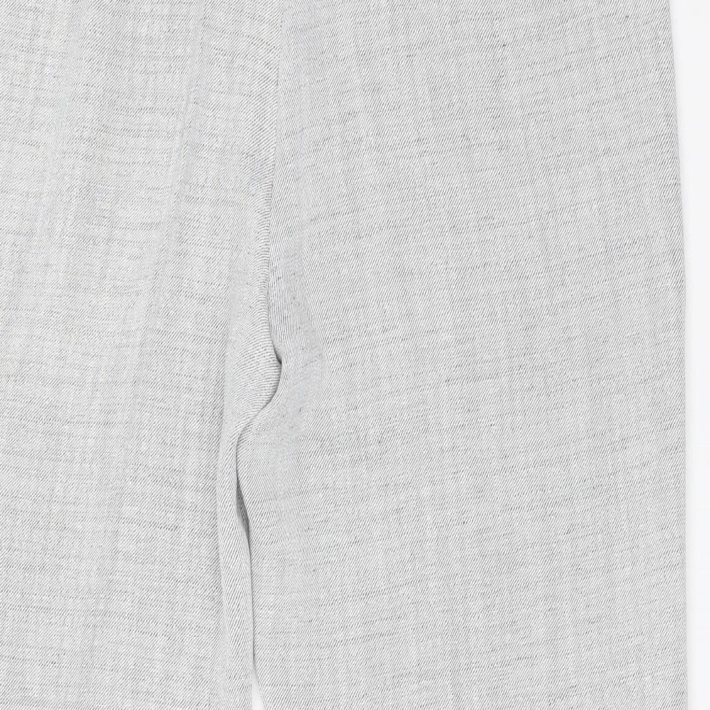 Gold Womens Grey  Polyester Trousers  Size 18 L27 in Regular