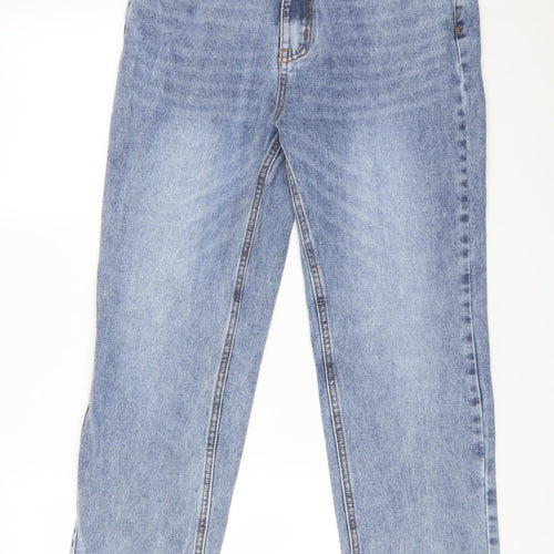 Missguided Womens Blue  Cotton Skinny Jeans Size 10 L28 in Regular