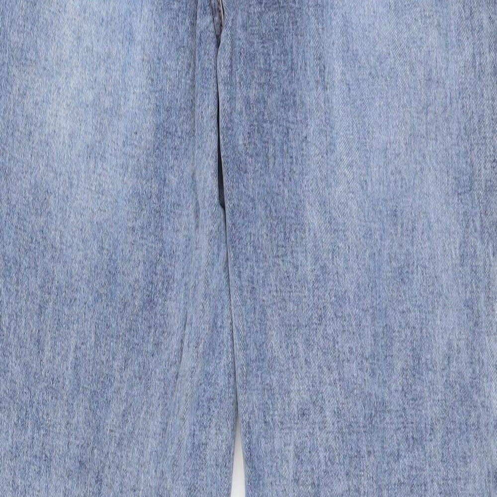 Missguided Womens Blue  Cotton Skinny Jeans Size 10 L28 in Regular