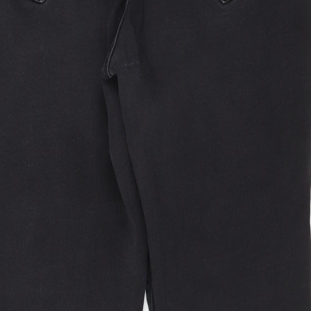 Dorothy Perkins Womens Black  Cotton Straight Jeans Size 20 L30 in Regular