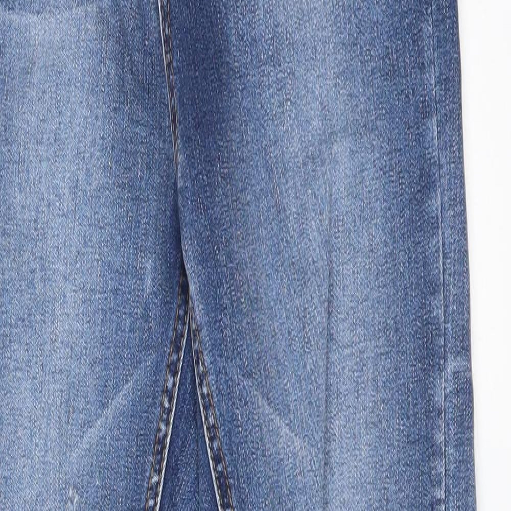 Missguided Womens Blue  Cotton Skinny Jeans Size 8 L29 in Regular