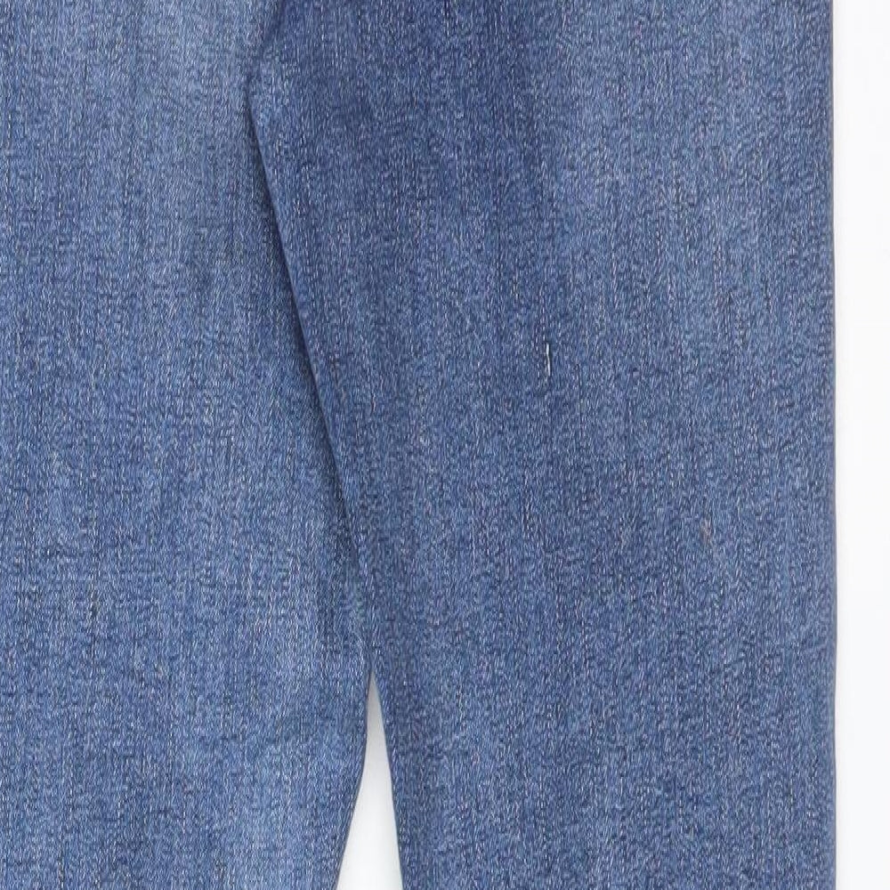 Missguided Womens Blue  Cotton Skinny Jeans Size 8 L29 in Regular