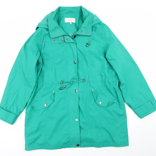EWM Womens Green   Rain Coat Coat Size 18   - Emerald Green