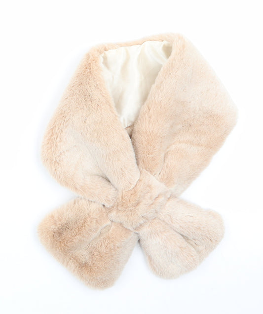 River Island Girls Beige  Acrylic Stole Scarves & Wraps One Size  - Faux Fur Stole
