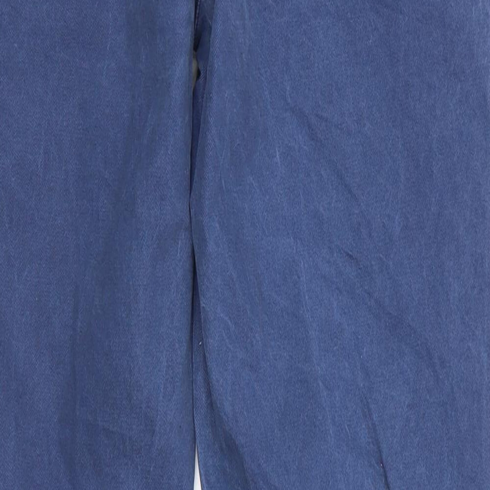 NEXT Mens Blue  Cotton Chino Trousers Size 32 in L28 in Regular  - Mid Blue