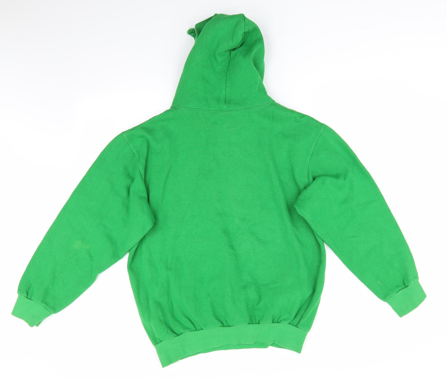 Famona Womens Green  Cotton Pullover Hoodie Size L   - Bright Green University of Portsmouth