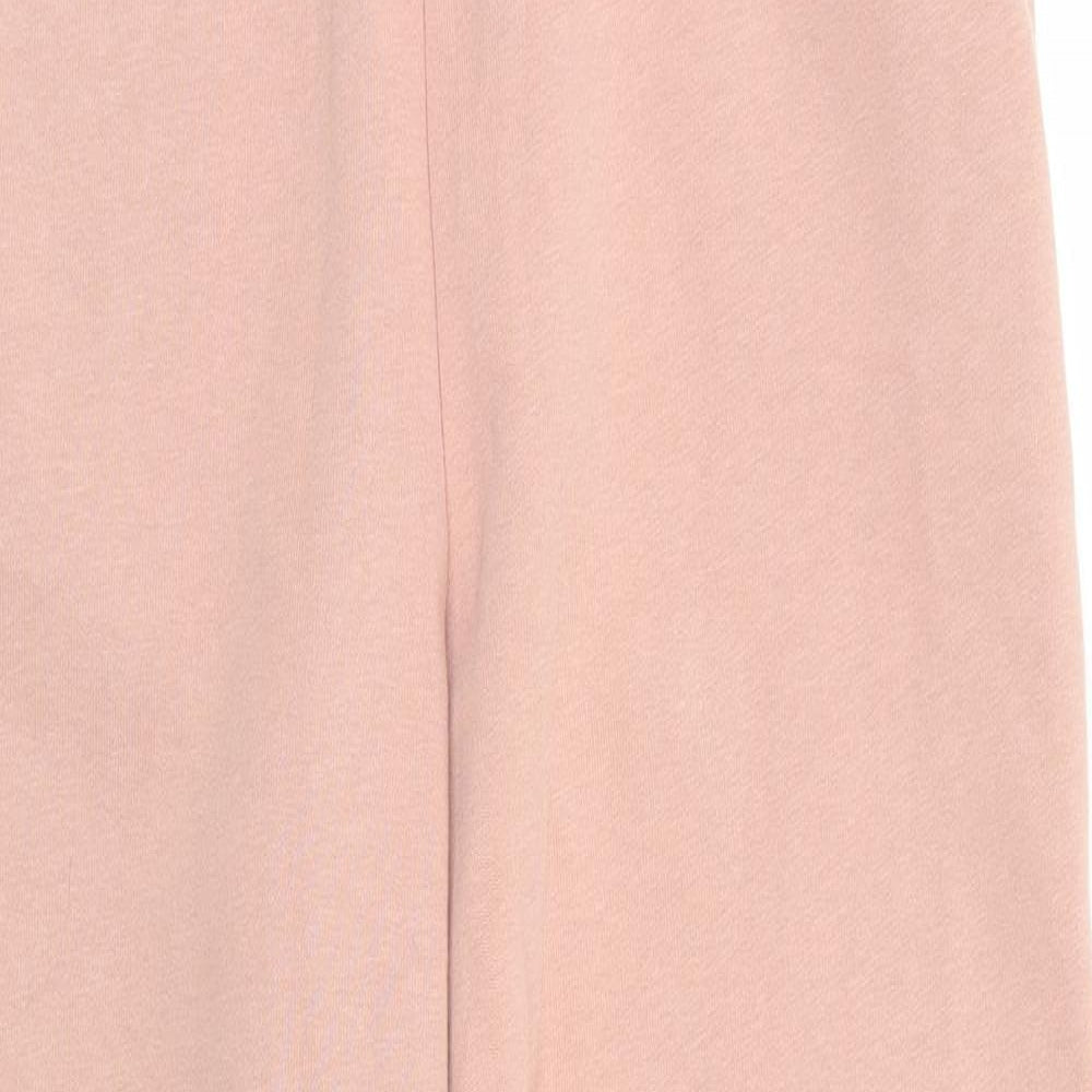 Topshop Womens Pink  Cotton Jogger Trousers Size S L27 in Regular  - Dark peach
