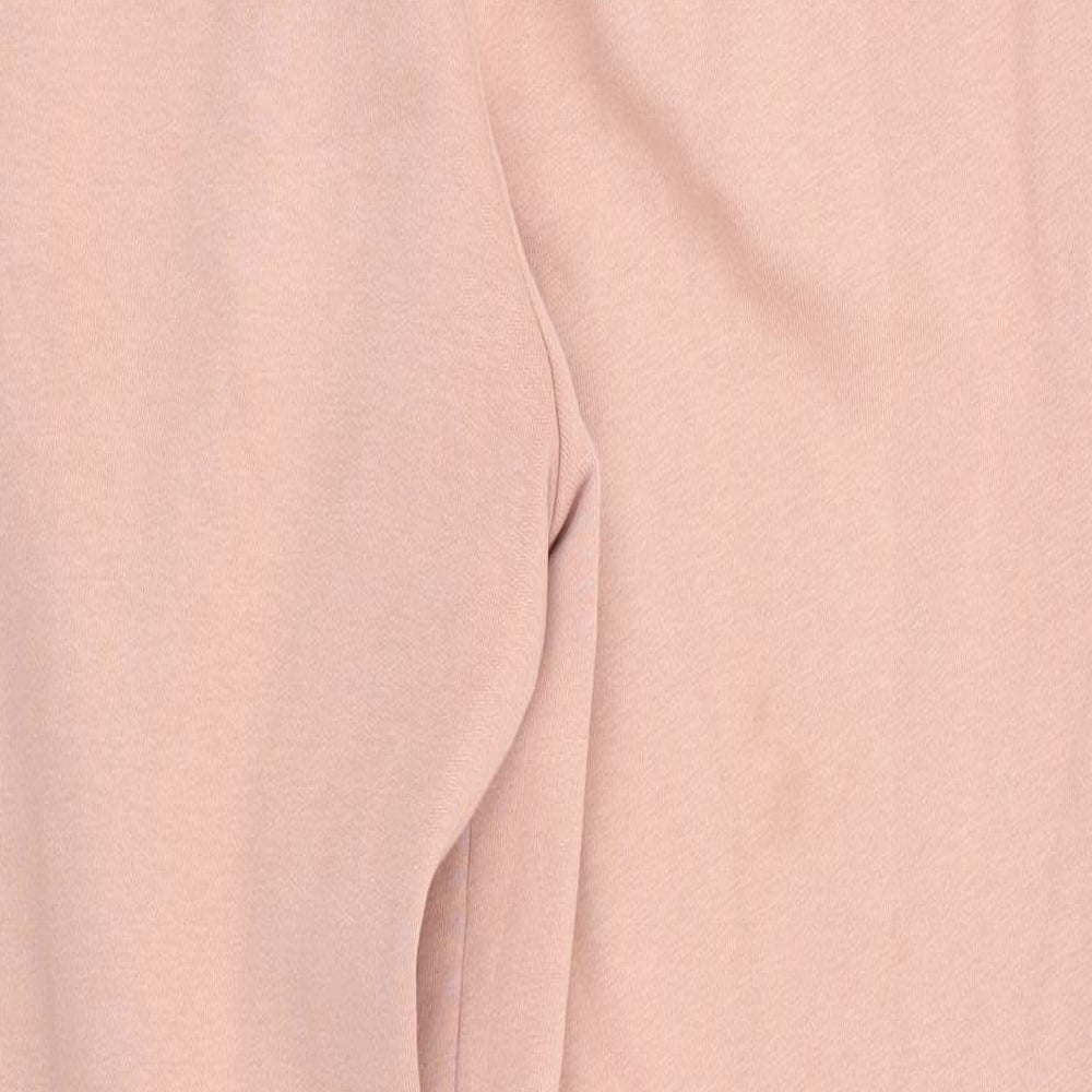 Topshop Womens Pink  Cotton Jogger Trousers Size S L27 in Regular  - Dark peach