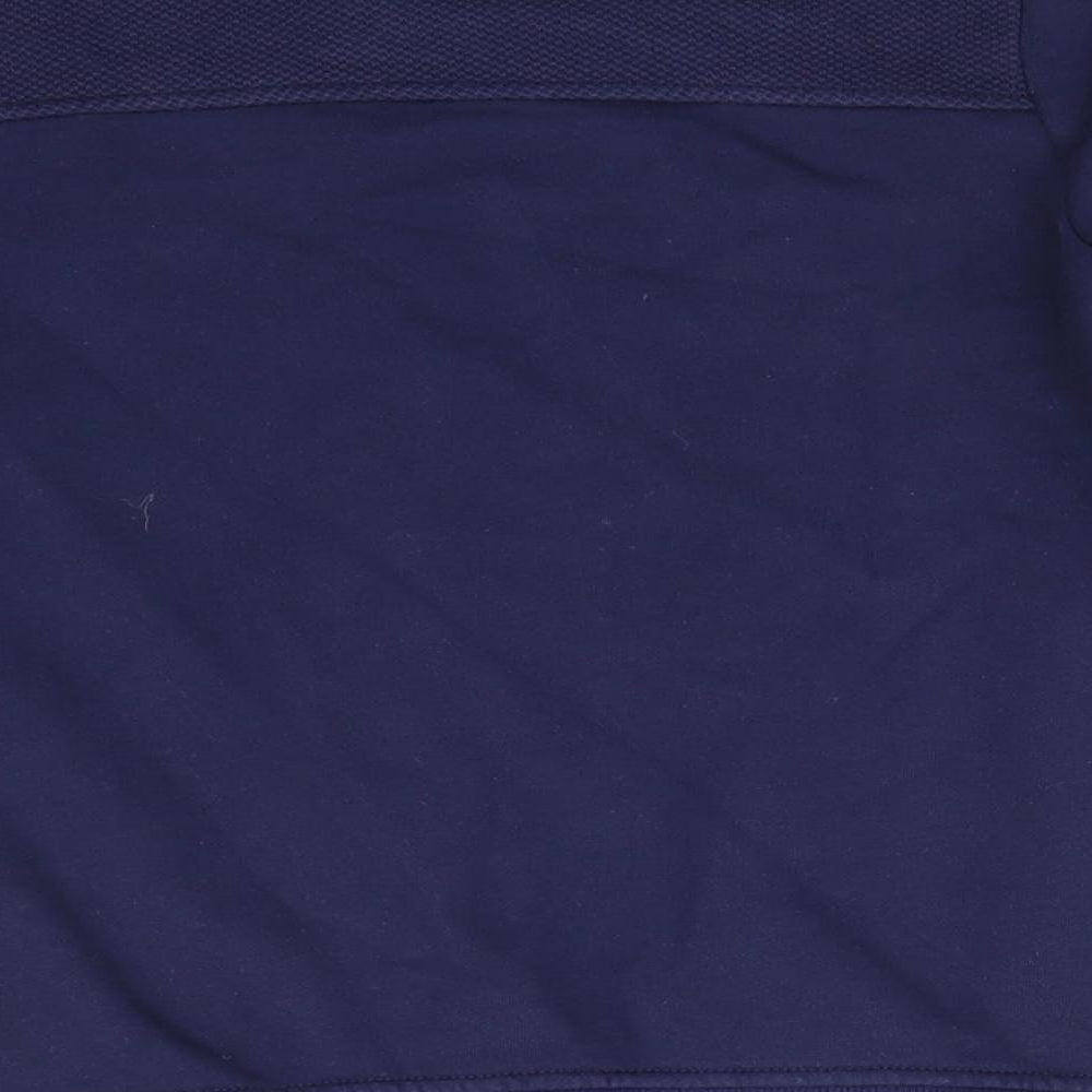 Baker by Ted Baker Boys Blue  Cotton Full Zip Sweatshirt Size 11-12 Years   - Waffle Texture