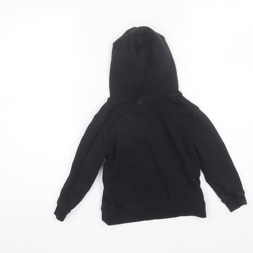 H&M Boys Black  Cotton Pullover Hoodie Size 4-5 Years