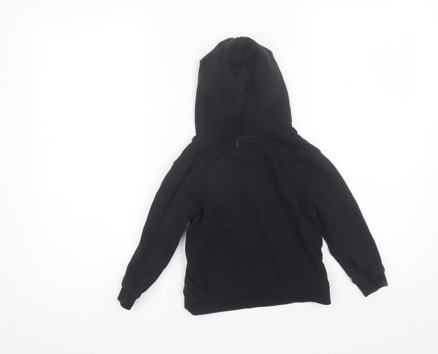 H&M Boys Black  Cotton Pullover Hoodie Size 4-5 Years