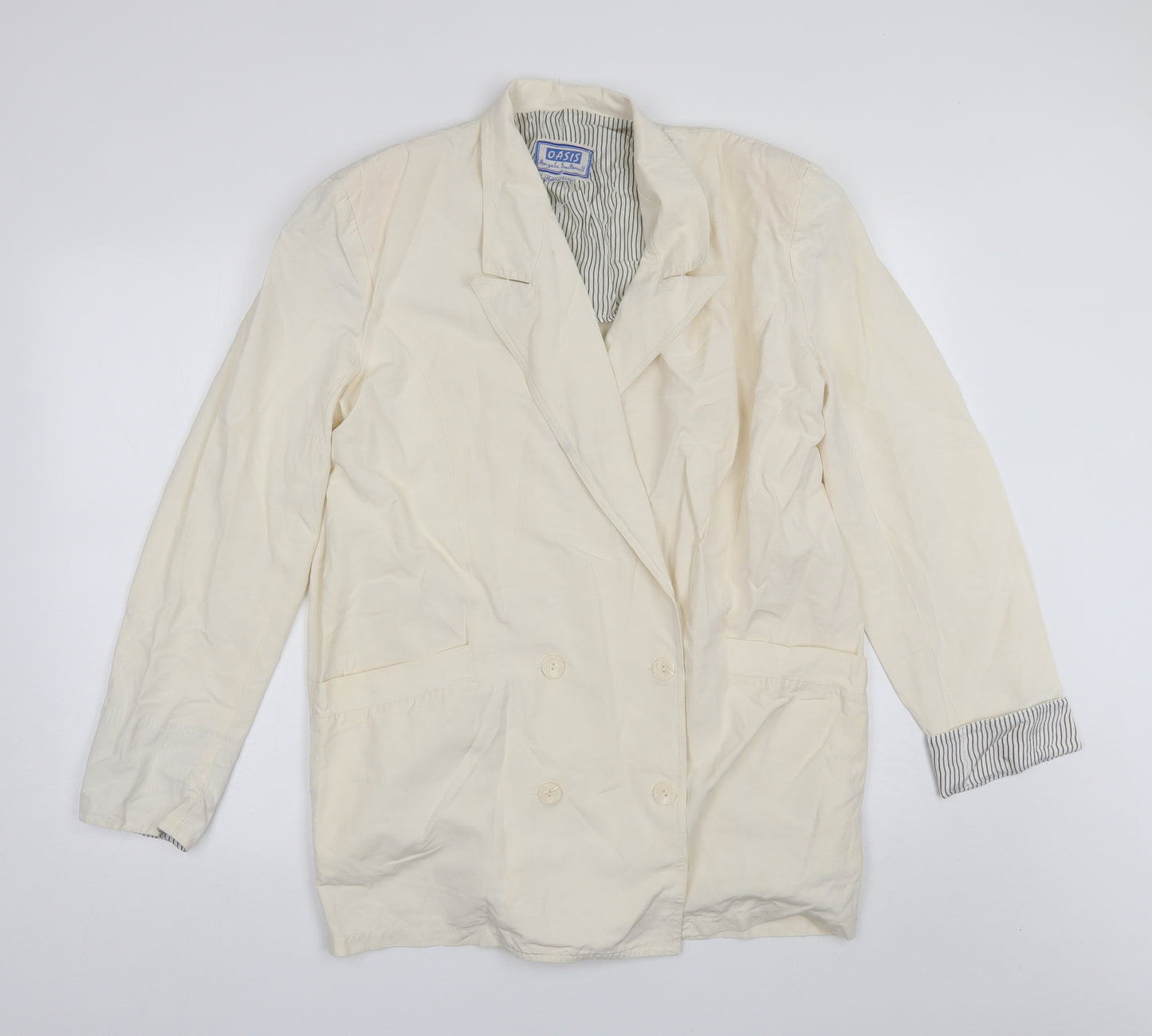 Oasis Womens Ivory   Jacket  Size L