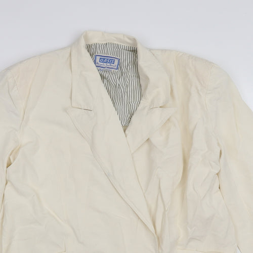 Oasis Womens Ivory   Jacket  Size L