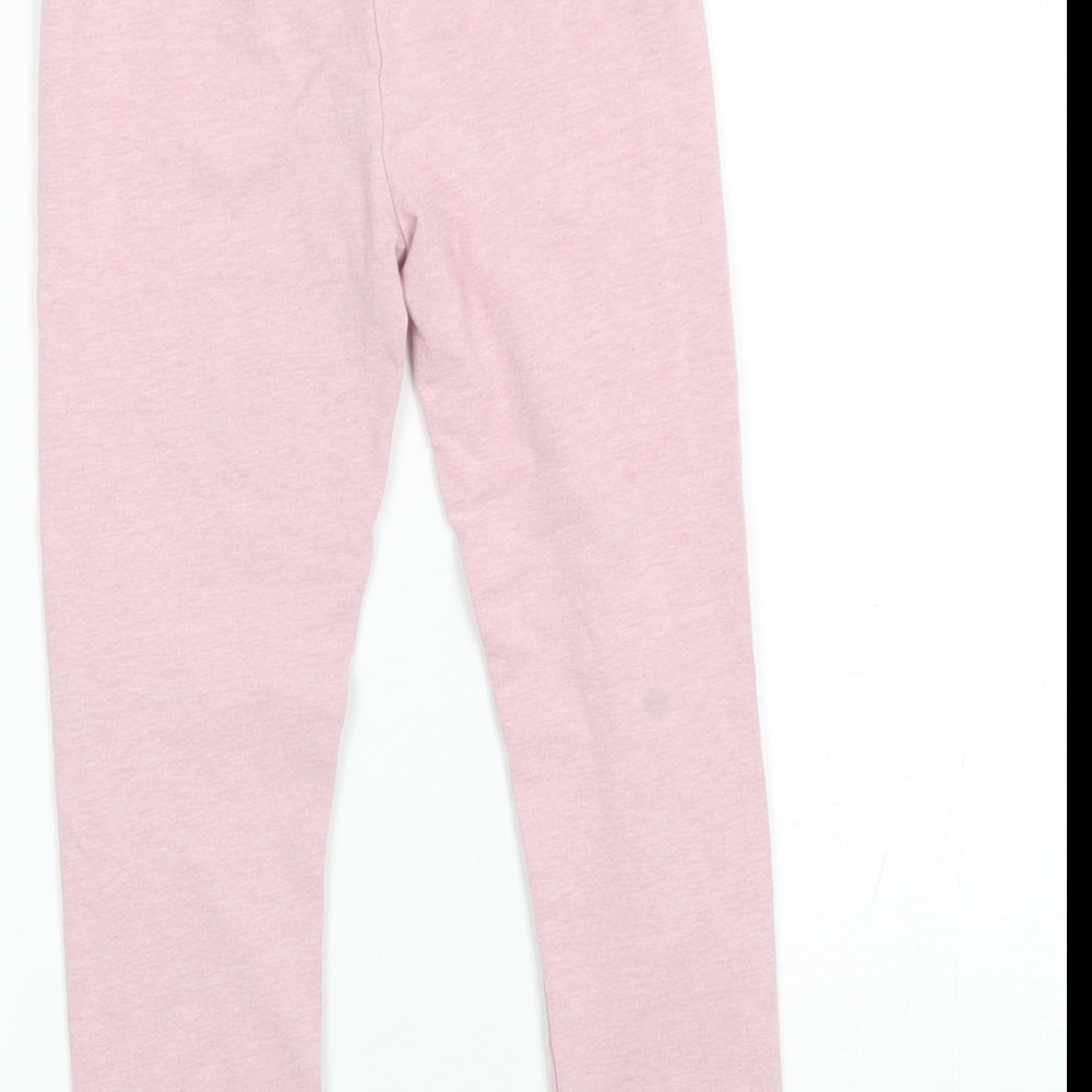 TU Girls Pink  Cotton Jogger Trousers Size 7 Years  Regular