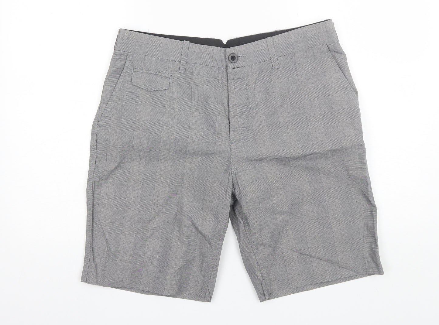 NEXT Mens Grey  Cotton Chino Shorts Size 32 L9 in Regular
