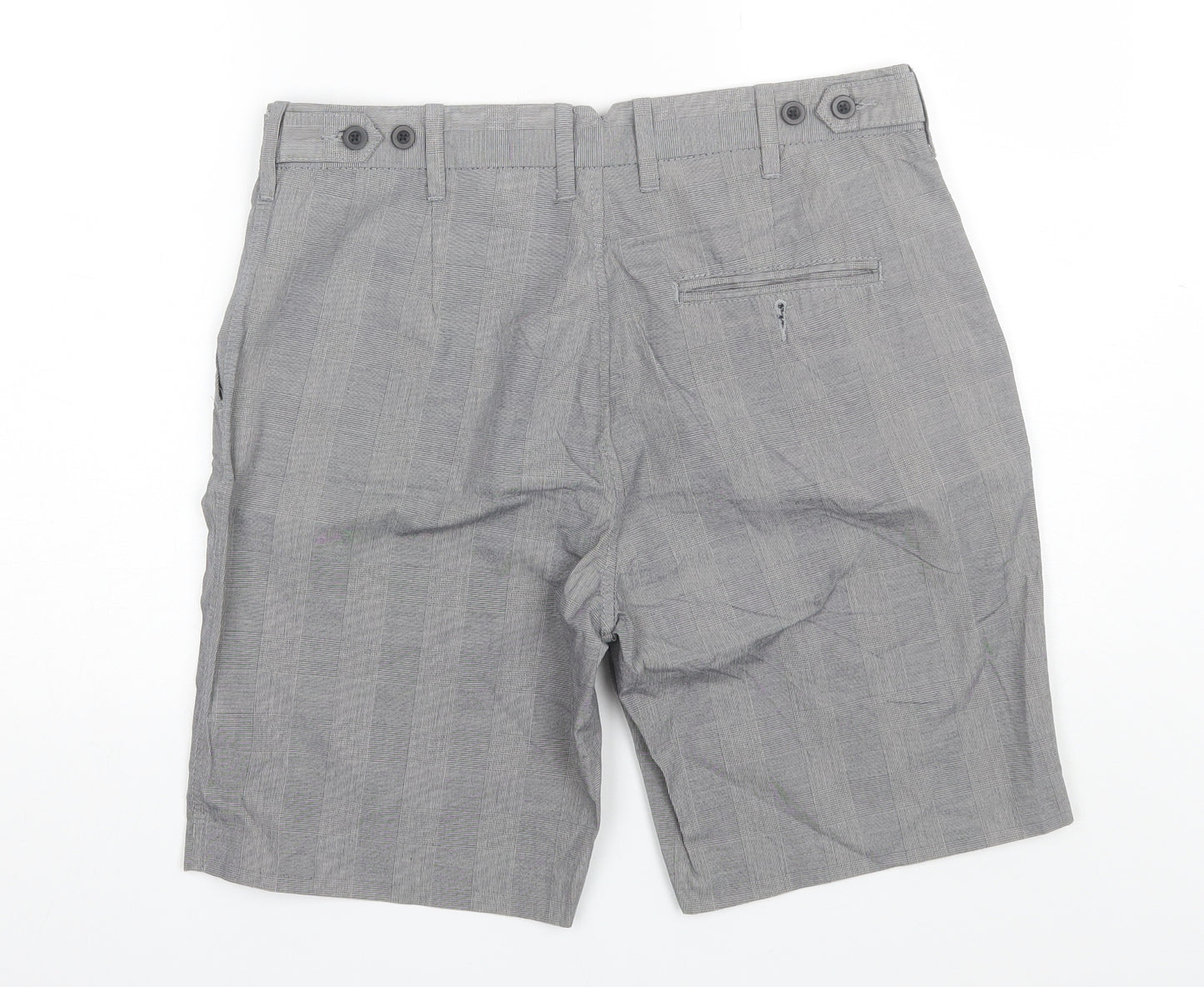 NEXT Mens Grey  Cotton Chino Shorts Size 32 L9 in Regular