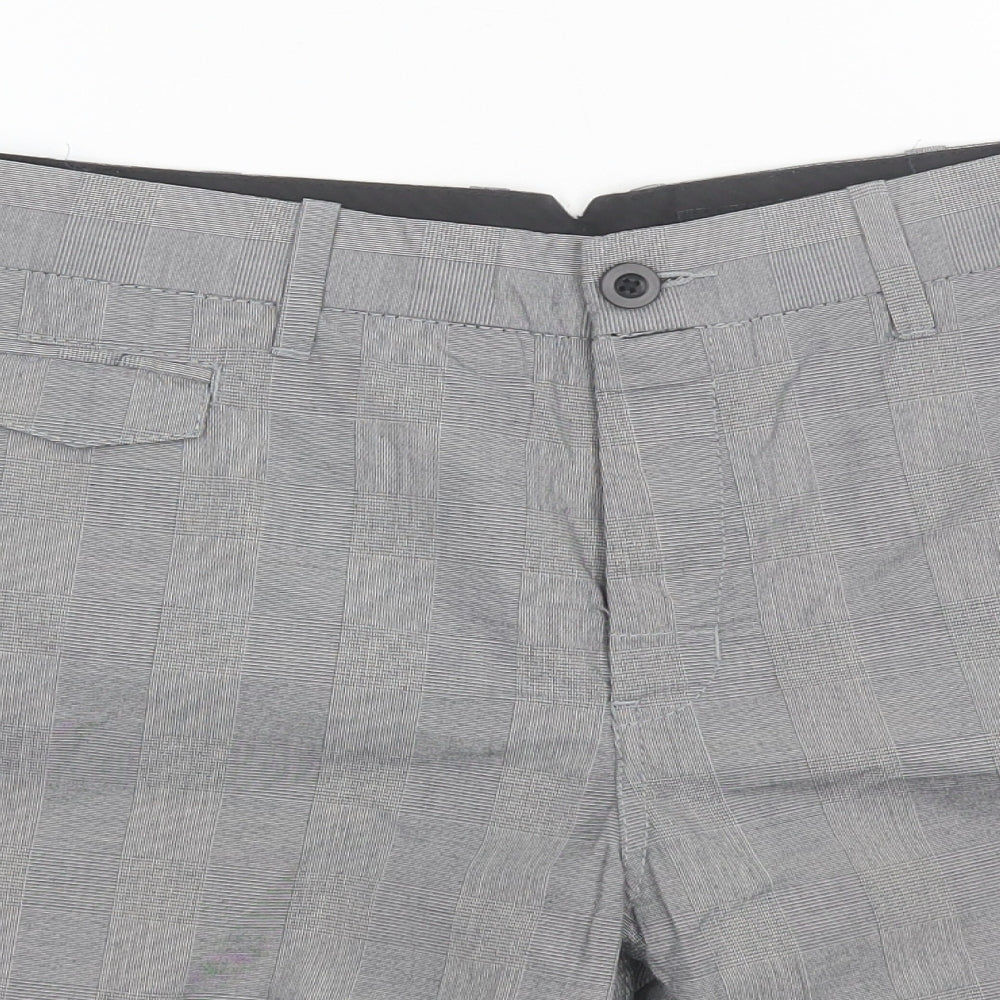 NEXT Mens Grey  Cotton Chino Shorts Size 32 L9 in Regular