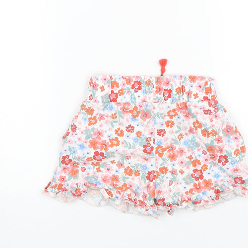 TU Girls White Floral Cotton Culotte Shorts Size 7 Years  Regular