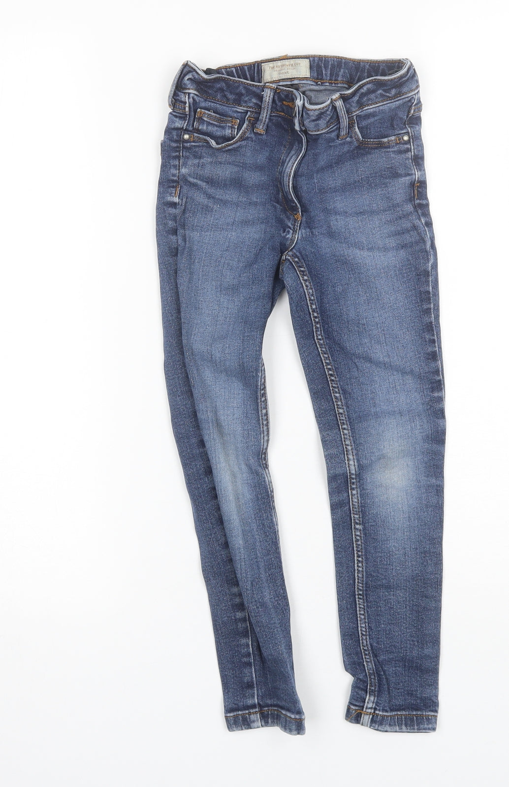 NEXT Girls Blue  Cotton Skinny Jeans Size 7 Years  Regular