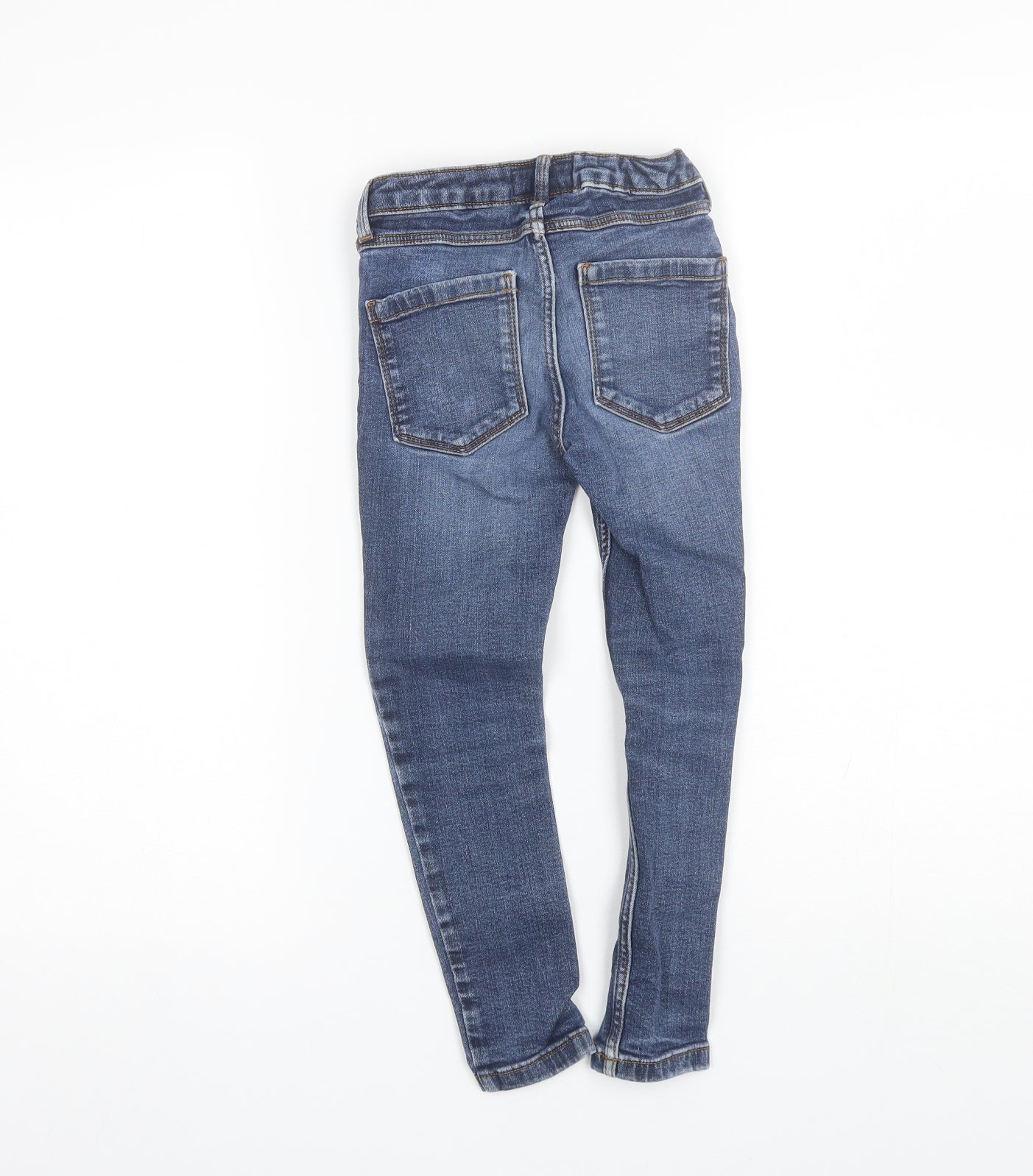 NEXT Girls Blue  Cotton Skinny Jeans Size 7 Years  Regular
