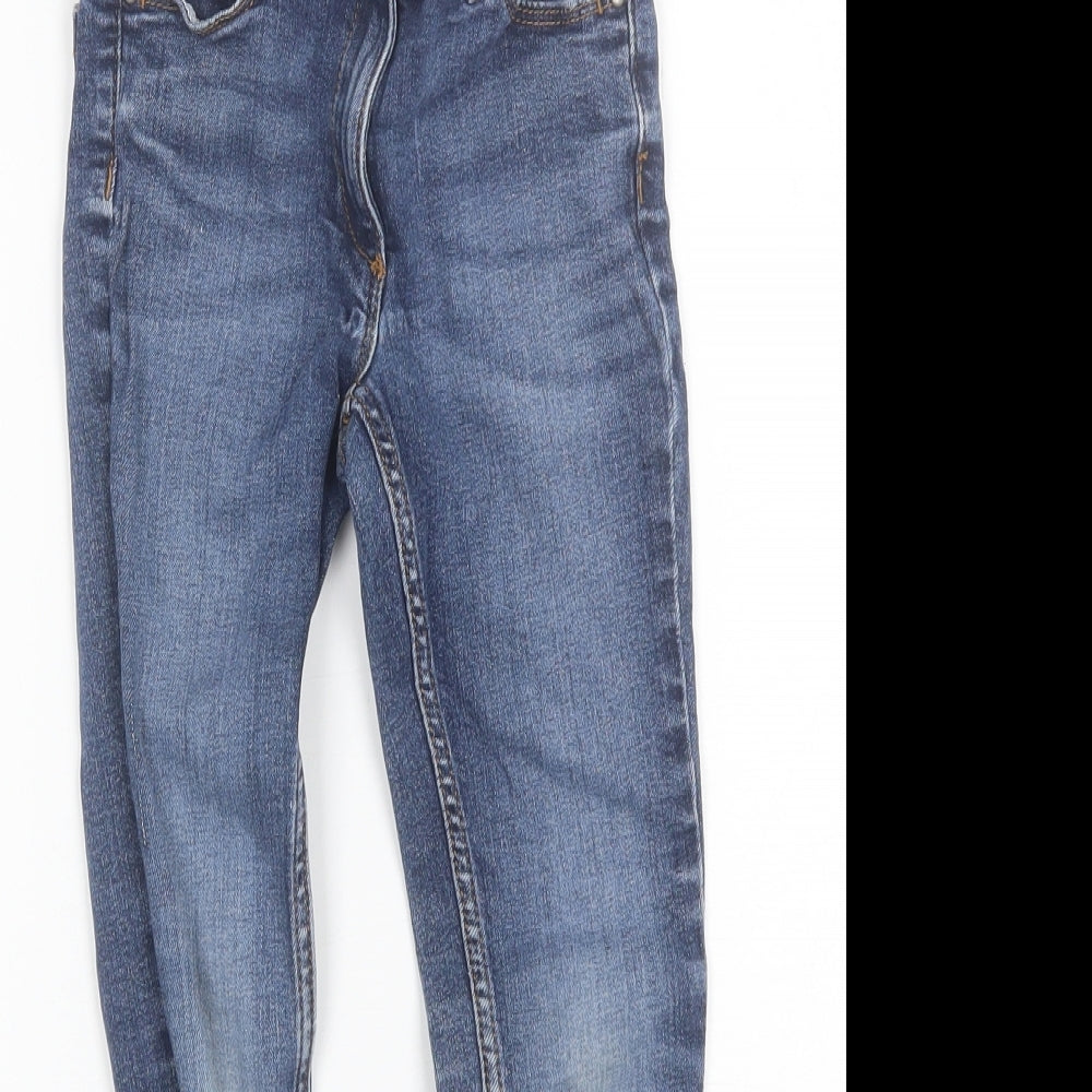 NEXT Girls Blue  Cotton Skinny Jeans Size 7 Years  Regular