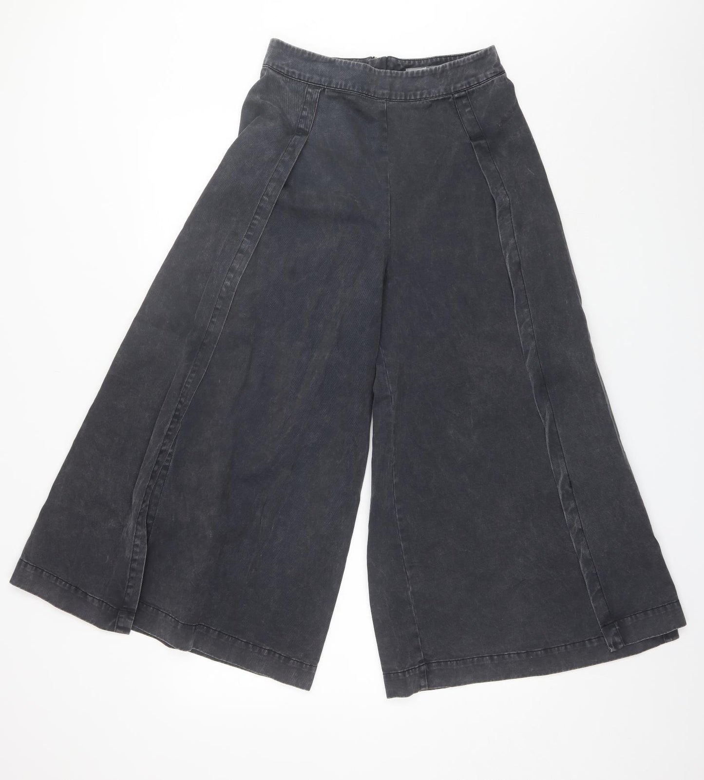 ASOS Womens Black  Cotton Trousers  Size 8 L23 in Regular